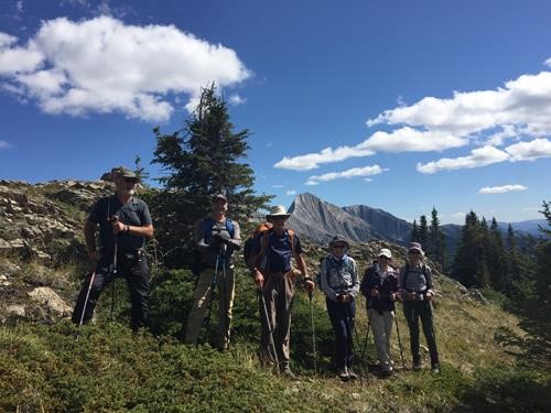 A wonderful day at our high point on Lineham Ridge.