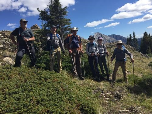 After a nice lunch along Lineham Ridge.