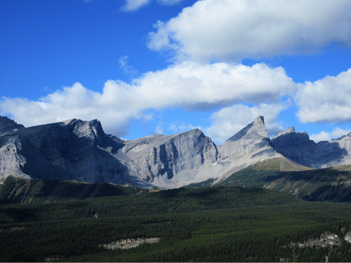 Looking West towards Fortress Mountain