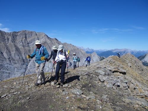 {1900 Lenard Geeraert}On our way to the Pocaterra Ridge summit.