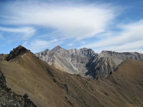 Connecting ridge between Grizzly and Highwood ridges