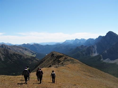 South on the ridge