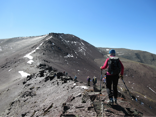 Traversing towards Purple Peak
