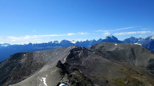 Purple Peak and Lipalian from the summit of Unity Peak