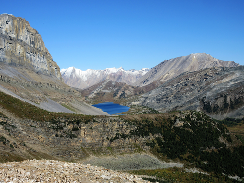Redoubt Lake from Unity Redoubt Col