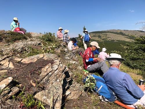 Lunch with a view of Volcano Ridge