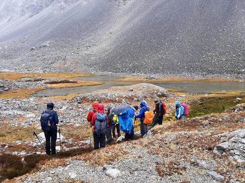 Group at tarn