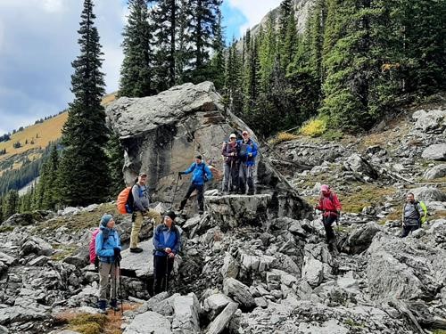 Frolicking amongst the big rocks in valley