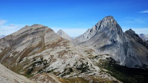 Looking North towards Snow Peak and Mt Birdwood from the summit cairn