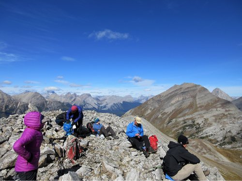 Great 360 degree views from our lunch spot on the ridge