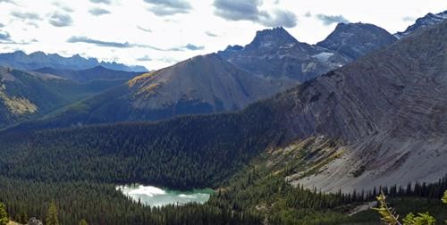 View from the high trail