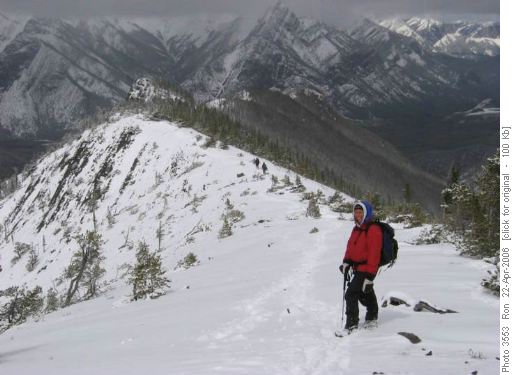 Wasootch Ridge: spring in the Rockies