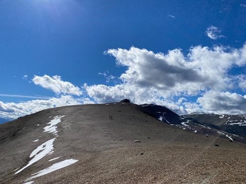 Approach to Purple Peak -looks like sand dunes