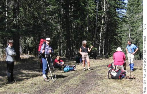 Taking a break on the Mesa Butte loop