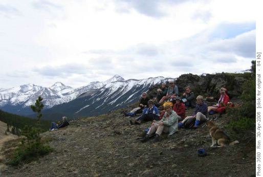 Lunch at North Powderface Pass