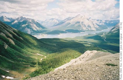 Tent Ridge horseshoe, east side