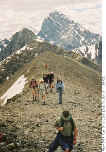 Tent Ridge horseshoe, west side