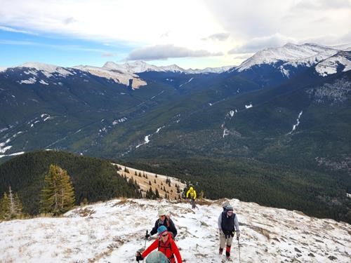 Upper part of Ridge - Pigeon, Skogan and Columbola in back