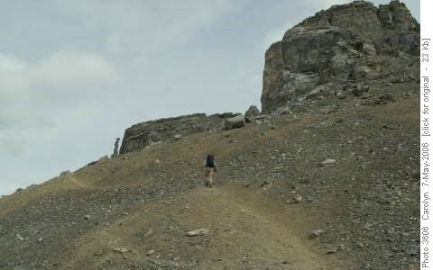 Route up to the colder climes