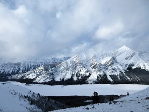 Looking West towards Spray Lake