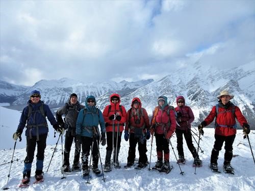 Group photo at the top of North Ridge of Mt Buller