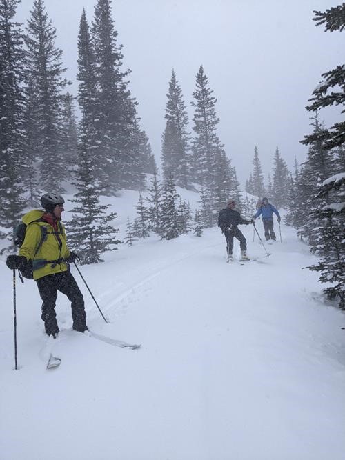 Rainer Ed Christine Ray in the blizzard