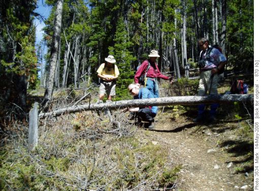 Ron and backup trail maintenance crew