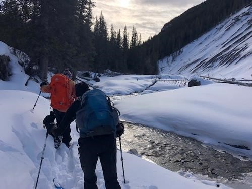 Breaking Trail at the Choke Point of the Creek
