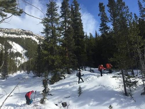 Skiing Evan Thomas Creek