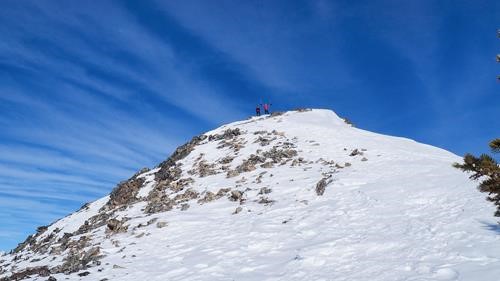 At the top of the last big bump.