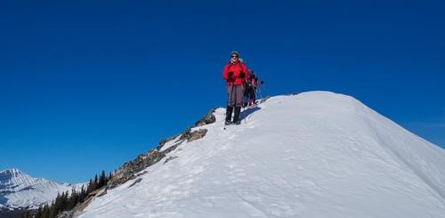 Ramblers under an Alberta blue sky.