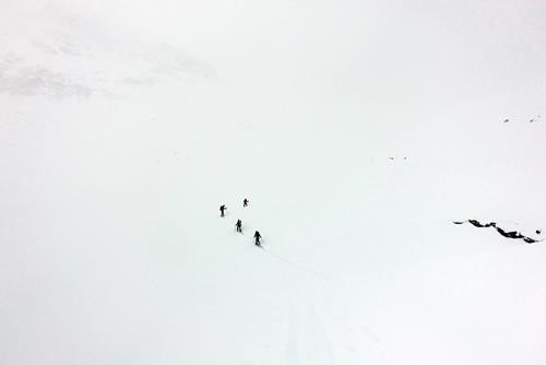 Ascending to the highpoint above Mosquito Creek - GPS required!