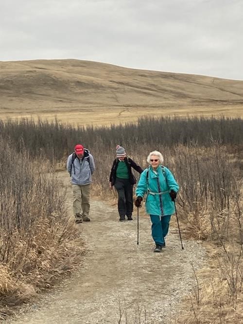 End of the first uphill - Tom, Dee, Dorothy