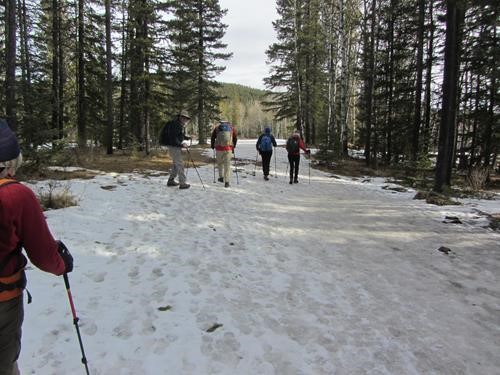 A little icy at the start of the trip