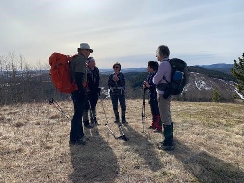 Portion of group on Mesa Square Butte