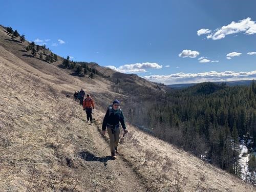 On the lower trail