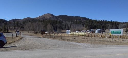 TransAlta Road turnoff on Hwy 40