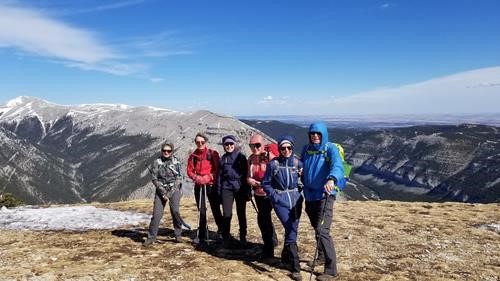 Summit of Prairie Mountain - warm and sunny but very breezy