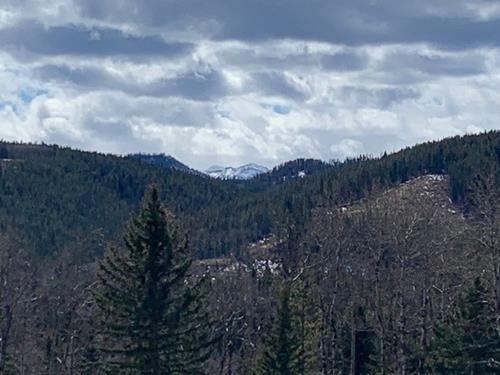 Front range mountains view from rest stop