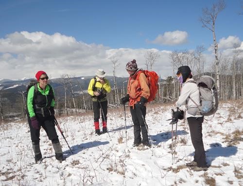  Part of group on Sinnott Hill Summit