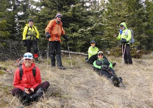 Group on summit of Jill's Hill