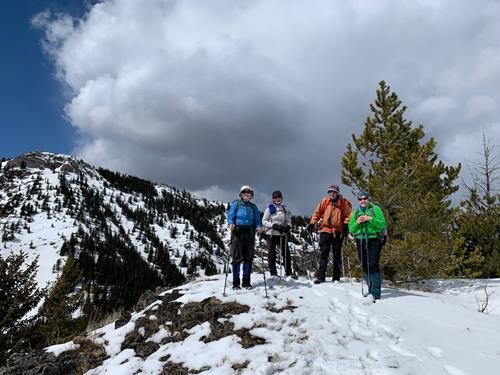 At the summit of Camp Creek Ridge