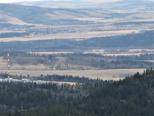 Views from the top:Quirk Ck. gas plant