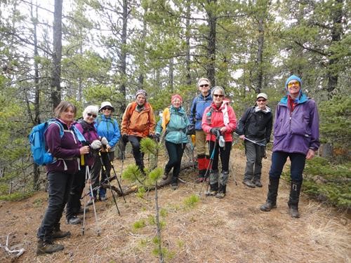 Group at the summit of Grouse Ridge