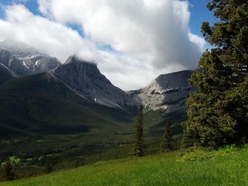 Looking across to Wind Pass