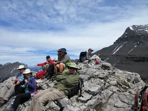 The other half of the group on the summit