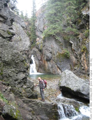 Cat Creek falls & Wally Drew