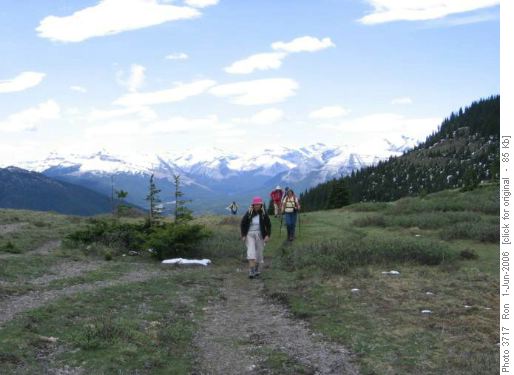 Powderface Ridge south: saddle