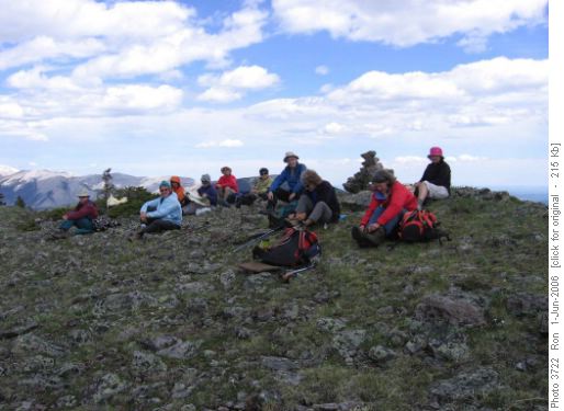Powderface Ridge lunch