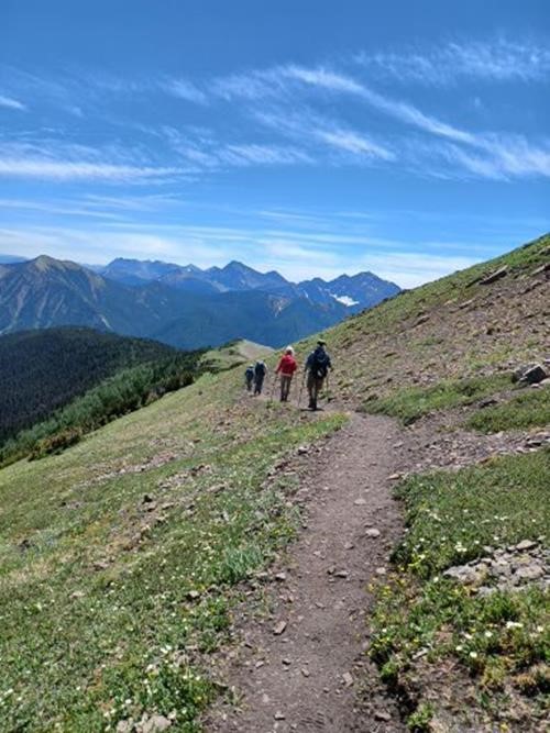 Scenic trail on return